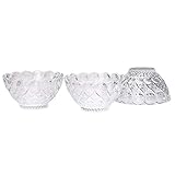 Amazon Somil MultiPurpose Tableware SnackVeritable Serving Bowl Set of 3 Glass 438
