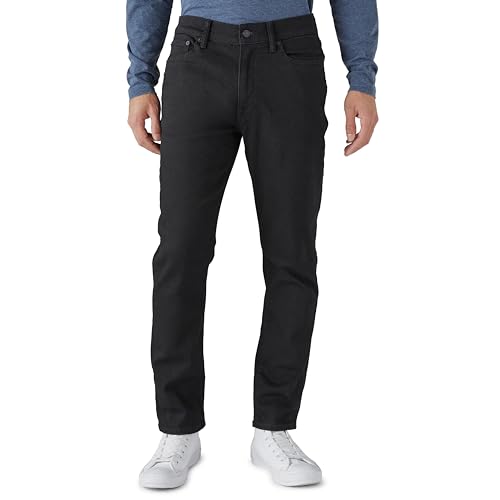Lucky Brand Men 410 Athletic Fit Jean, Black Rinse, 36W x 30L