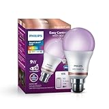 Philips WiZ 9W B22 WiFi Bluetooth LED Smart Bulb with Music Sync Compatible with Amazon Alexa Google Assistant 16 Million Colours Motion Sensing Technology Pack of 1