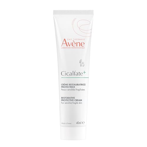 Avène Cicalfate+ Restorative Protective Cream, Face Moisturizer, face cream for sensitive skin, helps restore skin barrier, restorative cream, safe for infants, children and adults, 1.3 Fl Oz