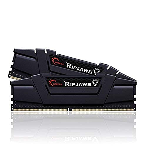 G.SKILL RipjawsV Series DDR4 RAM (XMP) 16GB (2x8GB) 3600MT/s CL18-22-22-42 1.35V Intel AMD Desktop Computer Memory U-DIMM - Black (F4-3600C18D-16GVK)