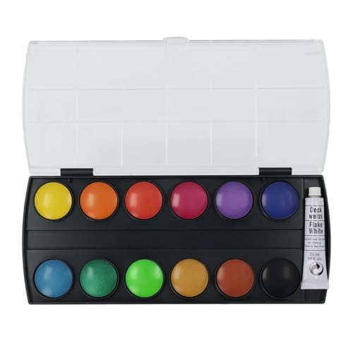 (-27%) Pelikan Deckfarbkasten mit 12 Farben und Deckweiß-Tube, 1 Stück