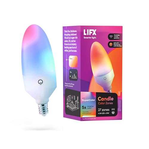 LIFX Wi-Fi Smart LED Multicolor Light Bulb Best Smart Bulb Despite not being a traditional flame