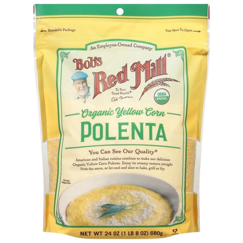 Bob's Red Mill Organic Corn Grits / Polenta, 24oz (Pack of 1) - Vegan, Kosher