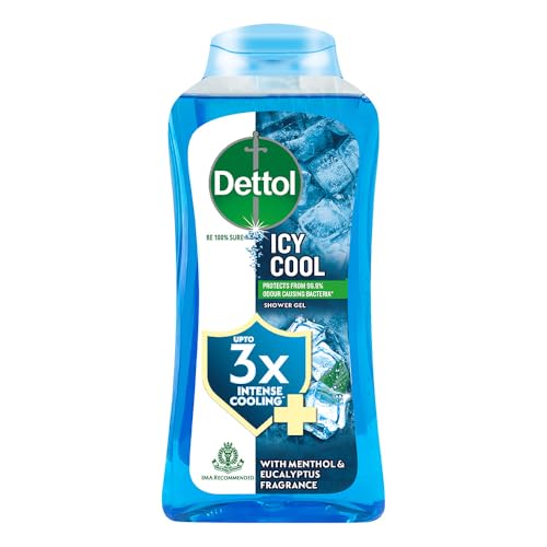 Dettol Body Wash and Shower Gel for Women and Men, Cool - 250ml | Soap-Free Bodywash | 12h Odour Protection Dettol Body Wash and Shower Gel for Women 