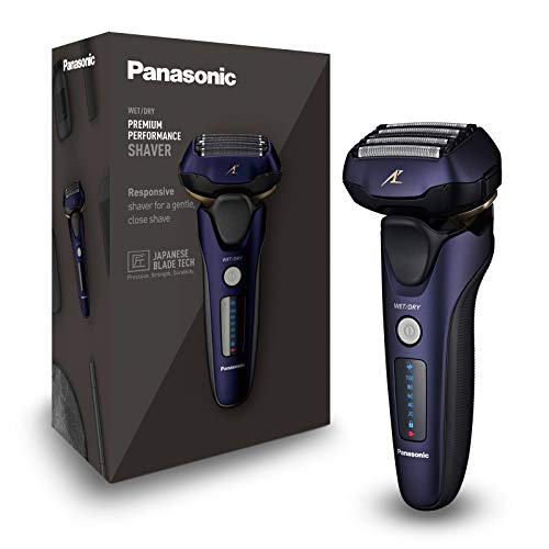 (-17%) Panasonic Series 800 ES-LV67 Elektrischer Nass- & Trockenrasierer, 5-fach-Scherkopf Mit Linearmotor Und Bartsensor Technologie, Inklusive Pop-up Trimmer Und 16D-Multi-Flex-Kopf, Navy Blau