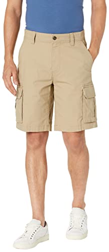 Amazon Essentials Men's 10” Lightweight Ripstop Stretch Cargo Shorts, Khaki Brown, 36