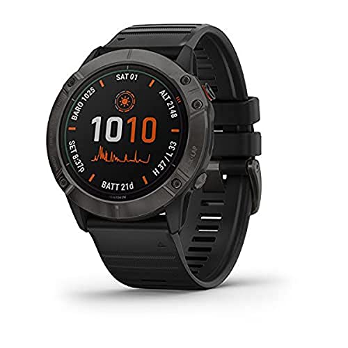 (-99%) Garmin Fenix 6X Solar Titanium DLC schwarz/grau, 010-02157-21