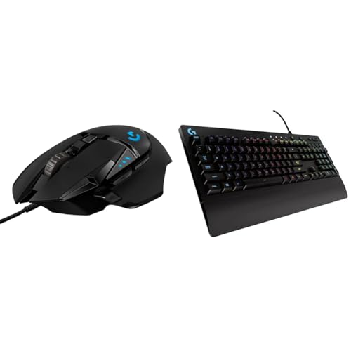 Logitech G502 Hero High Performance Wired Gaming Mouse, Hero 25K Sensor, 25,600 DPI, RGB, Adjustable