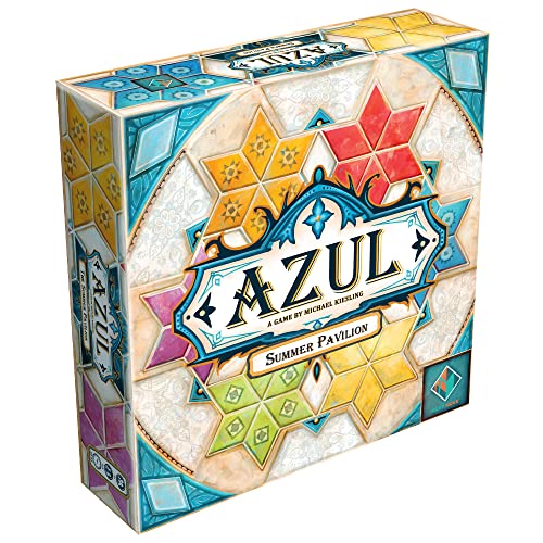 Asmodee Azul Summer Pavilion Board Game - Tile-Placement Strategy Game, Family Fun for Kids & Adults, Ages 8+, 2-4 Players, 30-45 Minute Playtime