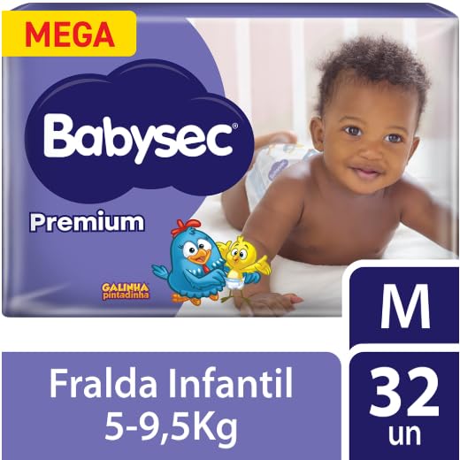 Babysec Fralda Premium M 32 Unidades