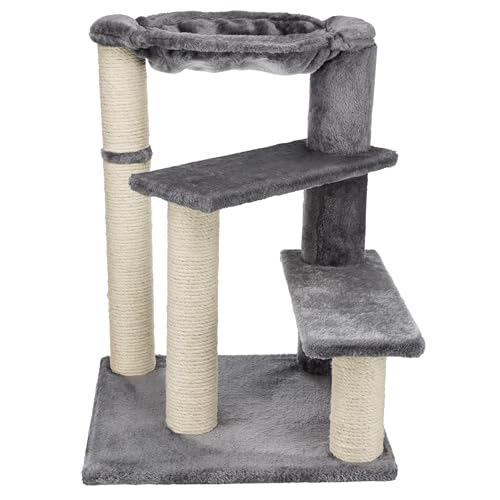 Trixie Pet Products Baza Senior Cat Tree with Hammock, Gray