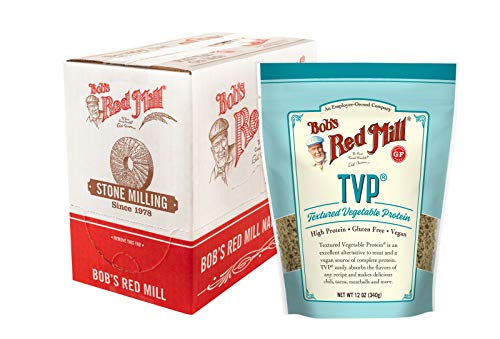Bob's Red Mill TVP, 12oz (Pack of 4) - Vegan, Made in USA, Unflavored, Kosher