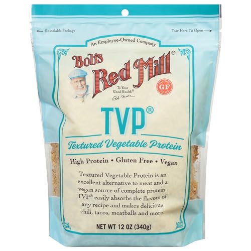 Bob's Red Mill TVP, 12oz (Pack of 1) - Vegan, Made in USA, Unflavored, Kosher