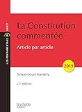 La Constitution Commente 2019 Les Fondamentaux Droit Et Sciences Politiques