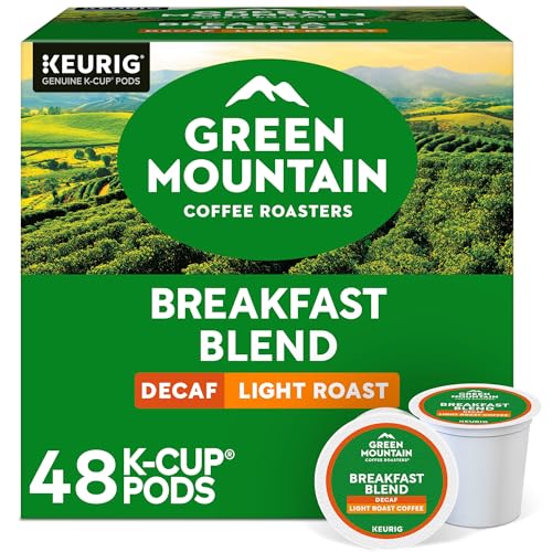 Green Mountain Coffee Roasters Decaf Breakfast Blend, K-Cup Portion Pack for Keurig K-Cup Brewers (Pack of 48)