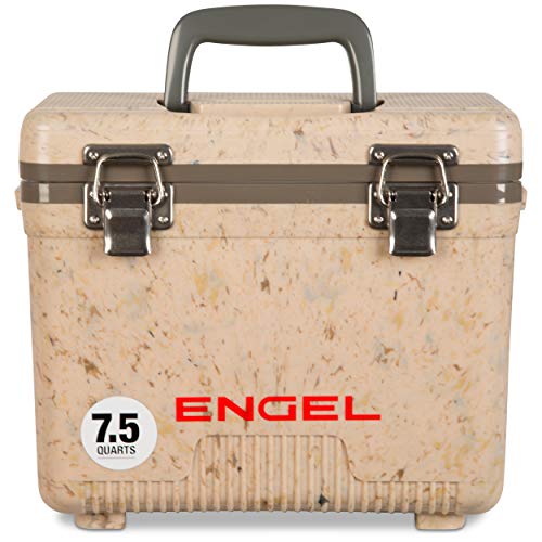 Engel UC7 7.5qt Leak-Proof, Air Tight, Drybox Cooler and Small Hard Shell Lunchbox for Men and Women in Camo