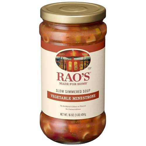 Rao's Homemade Vegetable Minestrone Soup, 16oz, Real Vegetables, Traditional Italian Heat and Serve Soup