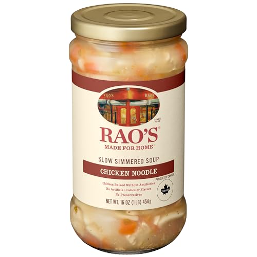 Rao's Made for Home Chicken Noodle Soup, 16oz, Traditional Italian Heat and Serve Soup, Made with Premium Quality Chicken and Vegetables