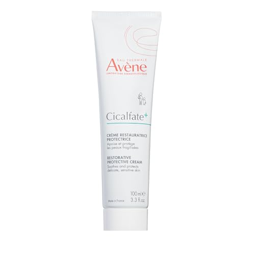 Avène Cicalfate+ Restorative Protective Cream, Face Moisturizer, face cream for sensitive skin, helps restore skin barrier, restorative cream, safe for infants, children and adults, 3.3 Fl Oz