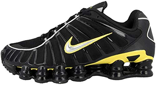Nike Shox TL Mens Running Trainers CN0151 Sneakers Shoes (UK 10 US 11 EU 45, Black Metallic Silver 002)