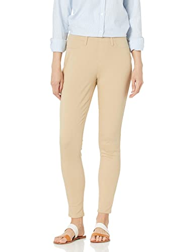 Amazon Essentials Women's Pull-On Stretchy Knit Jegging (Available in Plus Size), Khaki Brown, Large