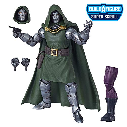 Marvel Legends Series Fantastic Four 6" Collectible Action Figure Doctor Doom Toy, Premium Design, 4 Accessories, 1 Build-A-Figure Part