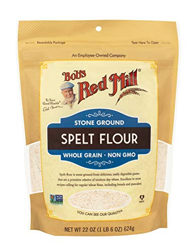 Bob's Red Mill Spelt Flour, 22oz (Pack of 1) - Whole Grain, Vegan, Kosher