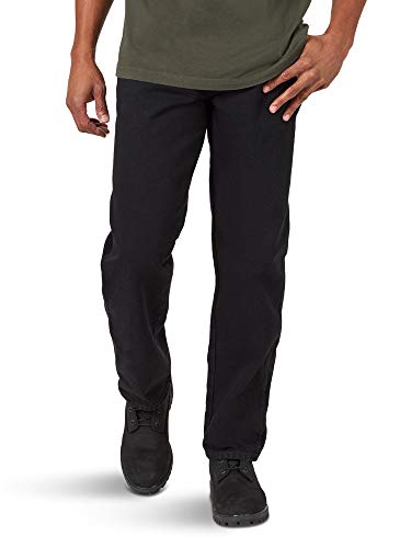 Rustler Men's Classic Relaxed Fit Jean, Black, 42W x 30L