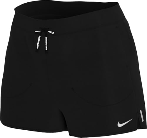 Nike Men's Flex Stride 5" Brief Running Shorts (Black/Reflective Silver, Large)