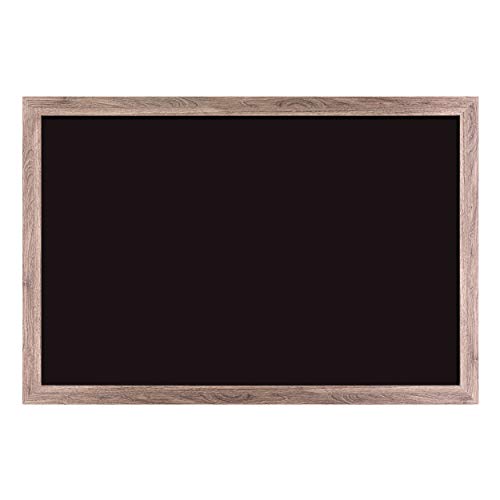 U Brands Magnetic Chalkboard, 36" x 48", Rustic Wood Frame, Premium Matte Surface