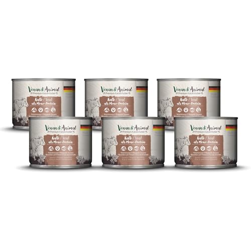 (-13%) Venandi Animal – Premium Katzenfutter – Kalb als Monoprotein, Nassfutter, getreidefrei und naturbelassen, 6er Pack (6 x 200g)