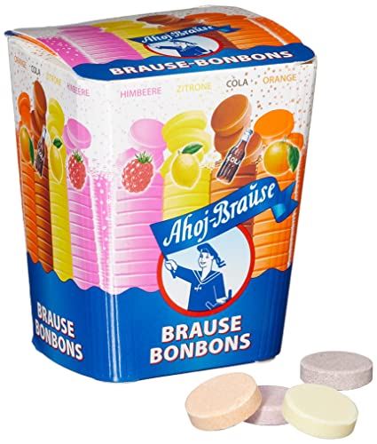 (-33%) Frigeo Ahoj-Brause, Die Klassiker: runde Brause-Bonbons in den vier Geschmacksrichtungen Zitrone, Orange, Himbeere und Cola, 1-er Pack (1 x 125 g)