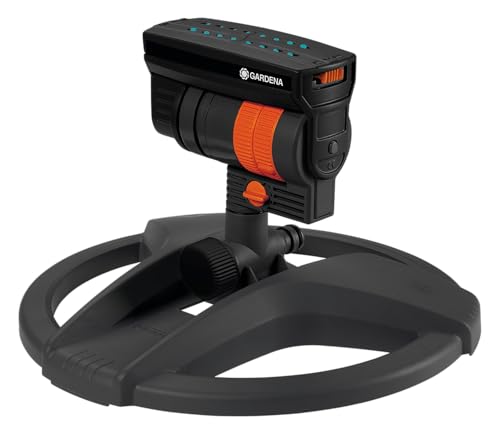 (-46%) Gardena Viereckregner AquaZoom compact: Regner zur Bewässerung von Nutzflächen von 9-216 m², Reichweite 3-18 m, Sprengweite 3-12 m, integrierter Innenfilter (18708-20)