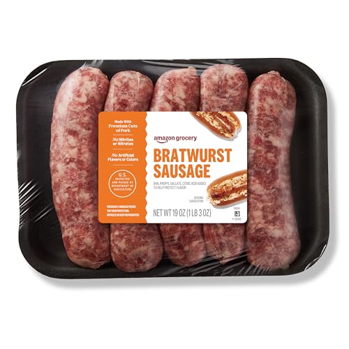 Fresh Brand – Bratwurst Sausage Links, 19 oz FROZEN