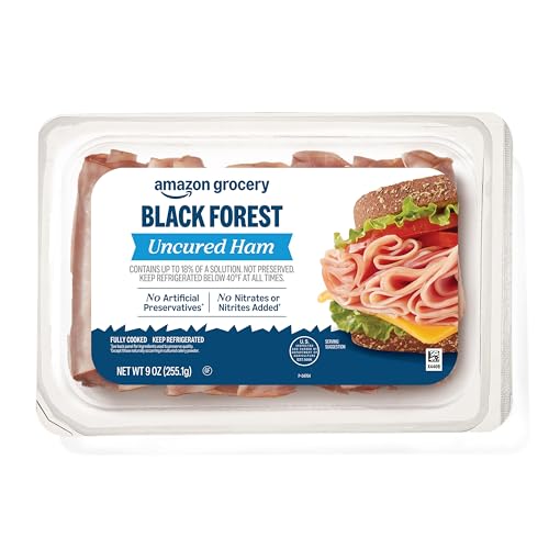 Amazon Grocery, Sliced Black Forest Uncured Ham, 9 Oz (Previously Fresh Brand, Packaging May Vary)