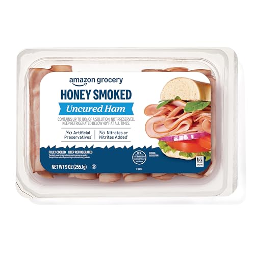 Amazon Grocery, Sliced Honey Smoked Uncured Ham, 9 Oz (Previously Fresh Brand, Packaging May Vary)