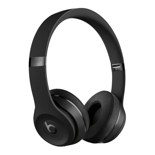 Beats Solo3 Wireless On-Ear Headphones - Apple W1 Headphone Chip, Class 1 Bluetooth, 40 Hours of Listening Time, Built-in Microphone - Black