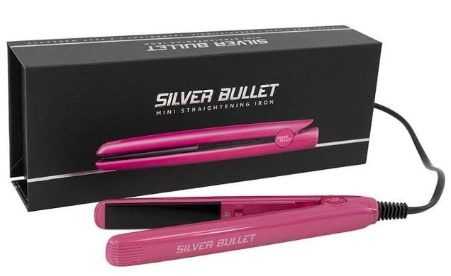 Silver Bullet Mini Straightening Iron, Pink