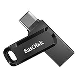 SANDISK Ultra Dual Drive Go, Memoria Flash 128 GB (con conectores USB Type-C y Type-A reversibles, para Android móviles, Tabletas, Macs y Ordenadores, hasta 400 MB/s) Negro