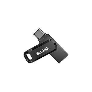 SANDISK Ultra Dual Drive Go, Memoria Flash 128 GB (con conectores USB Type-C y Type-A reversibles, para Android móviles, Tabletas, Macs y Ordenadores, hasta 400 MB/s) Negro
