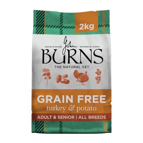Burns Pet Nutrition Complete Dry Hypoallergenic Dog Food For Sensitive Dogs Turkey and Potato 2 kg