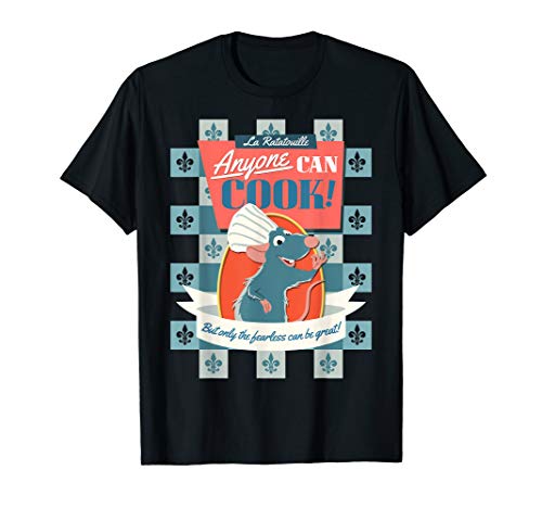 Disney Pixar Ratatouille Remy Anyone Can Cook Poster T-Shirt