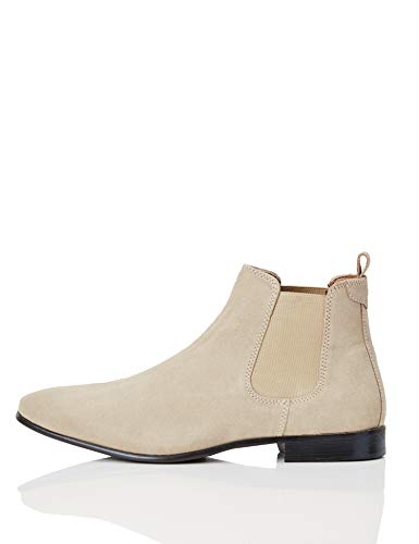 ⚡ BLITZDEAL (-57%) FIND Leather, Chelsea Boots, Braun (Sand), 43 EU (9 UK)