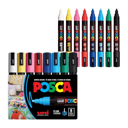 Posca Medium Paint Markers — Set of 8