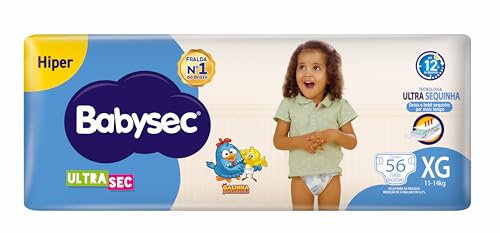Kit Fralda Descartável Babysec UltraSec Hiper M 68 Unidades - 2 Unidades!