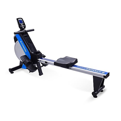 Stamina DT Plus Rowing Machine 1409 - Rower Machine with Smart Workout App - Rower Workout Machine with Dual Air and Mag