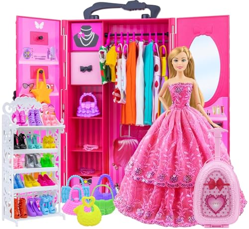 Ecore Fun Fashion Wardrobe for Doll Clothes and Accessories