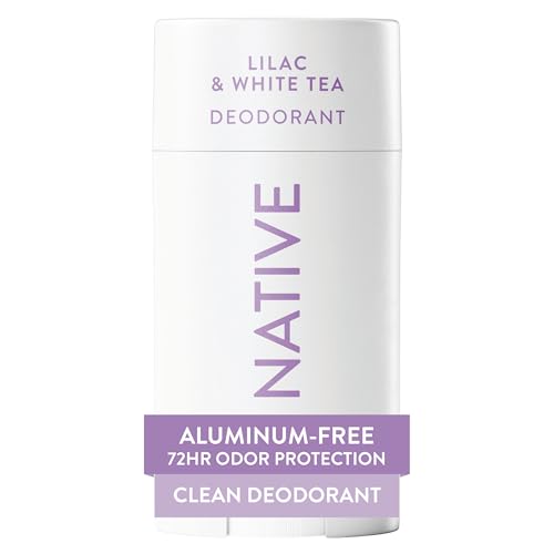 Native Deodorant Contains Naturally Derived Ingredients, 72 Hour Odor Control | Seasonal Scents for Women and Men, Aluminum Free with Baking Soda, Coconut Oil and Shea Butter | Lilac & White Tea