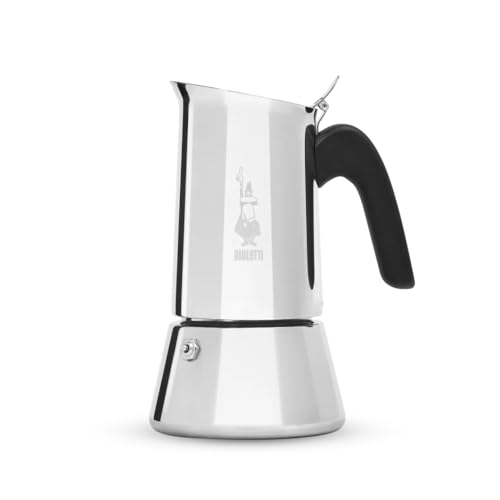 🔥 STARKER PREIS (-44%) Bialetti - New Venus Induction, Edelstahl Herd Espresso-Kaffeemaschine, Geeignet für Alle Herdarten, 6 Tassen, Aluminium, 235 milliliters Silber